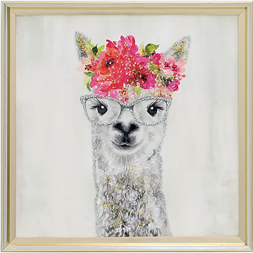 Amazon.co.jp: クリスタルアート アルパカ76 アートパネル 41x41cm